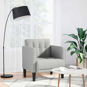 Fauteuil 53 cm wolkengrijs polyester