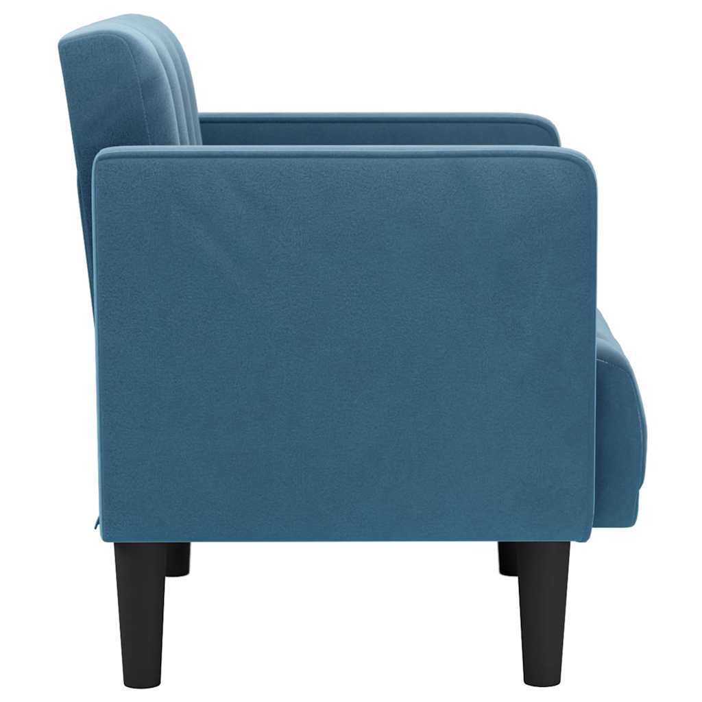 Fauteuil met armleuningen Blauw 53 cm Fluweel
