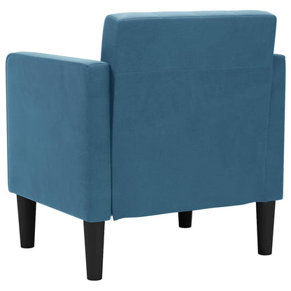 Fauteuil met armleuningen Blauw 53 cm Fluweel