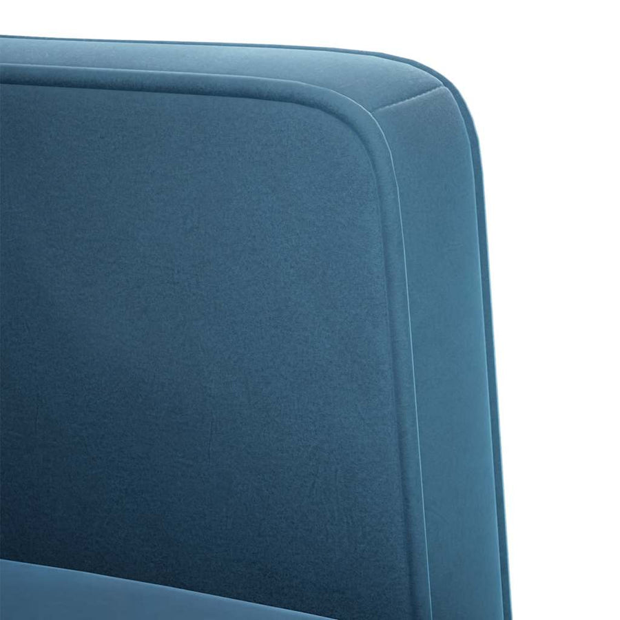 Fauteuil met armleuningen Blauw 53 cm Fluweel