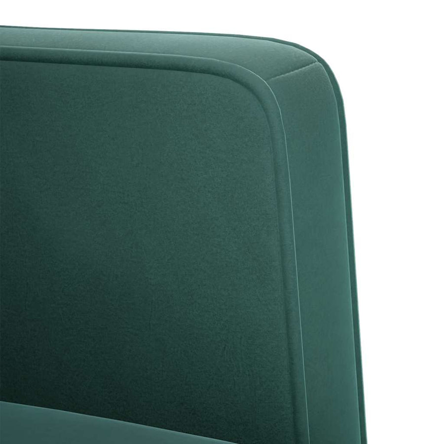 Fauteuil met armleuningen donkergroen 53 cm fluweel