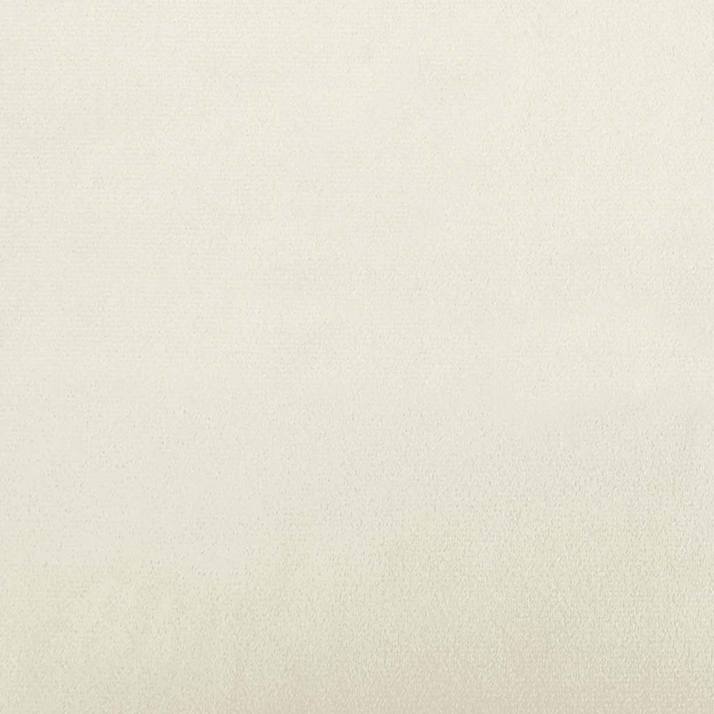 Fauteuil met armleuningen crème 53 cm fluweel