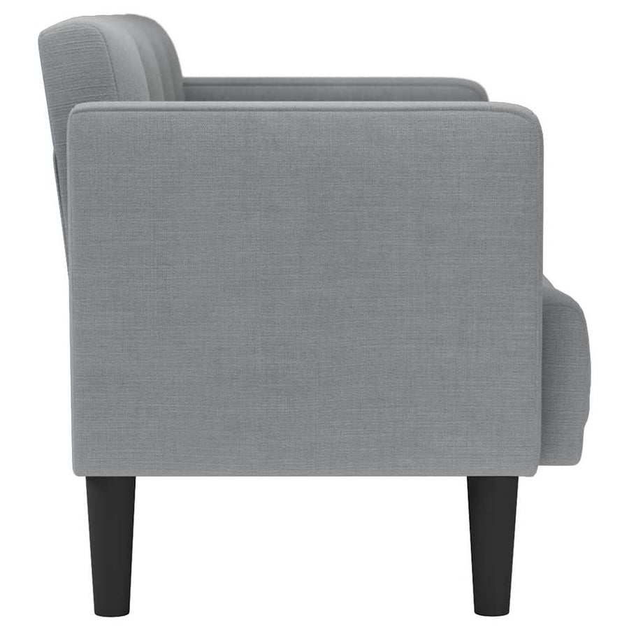Loveseat Bank Lichtgrijs 111 cm Stof