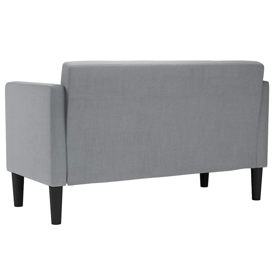 Loveseat Bank Lichtgrijs 111 cm Stof