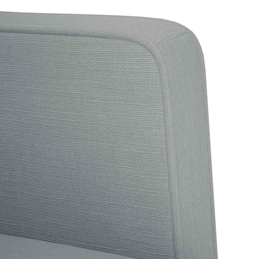 Loveseat Bank Lichtgrijs 111 cm Stof