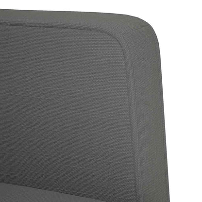 Loveseat Bank Donkergrijs 111 cm Stof