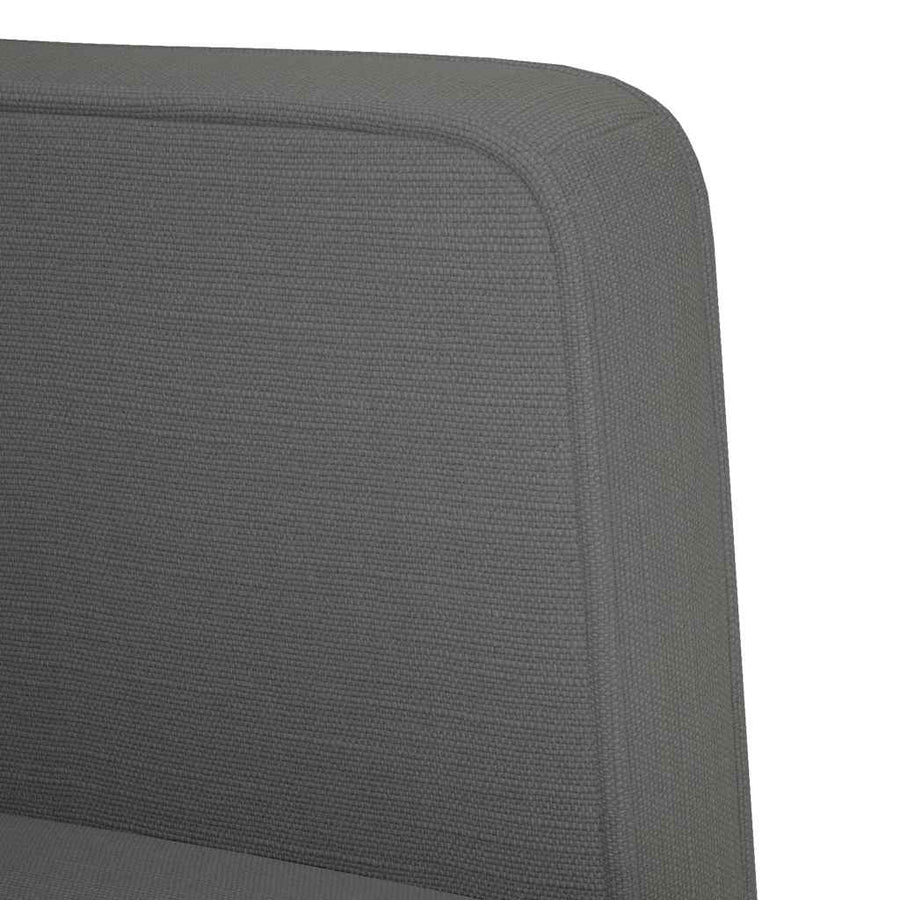 Loveseat Bank Donkergrijs 111 cm Stof