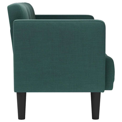 Loveseat Bank Donkergroen 111 cm Stof