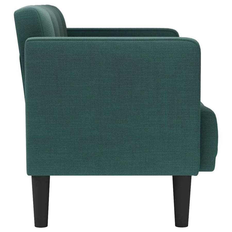 Loveseat Bank Donkergroen 111 cm Stof