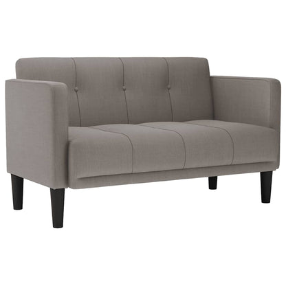 Loveseat Bank Taupe 111 cm Stof