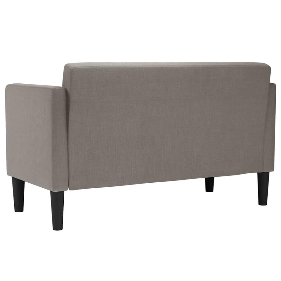 Loveseat Bank Taupe 111 cm Stof