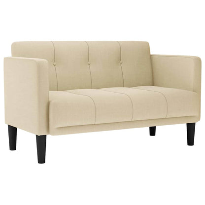 Loveseat Bank Crème 111 cm Stof