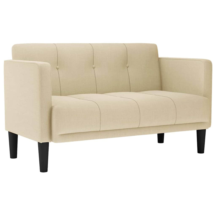 Loveseat Bank Crème 111 cm Stof