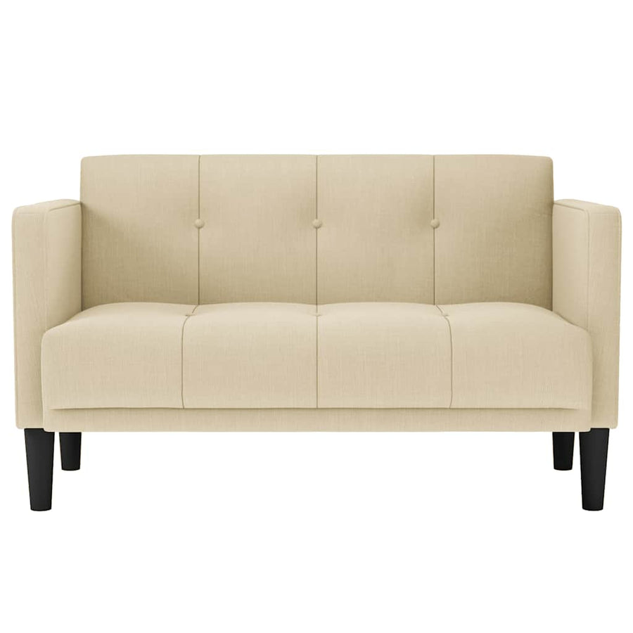 Loveseat Bank Crème 111 cm Stof