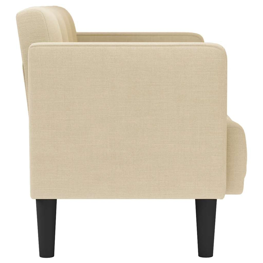 Loveseat Bank Crème 111 cm Stof