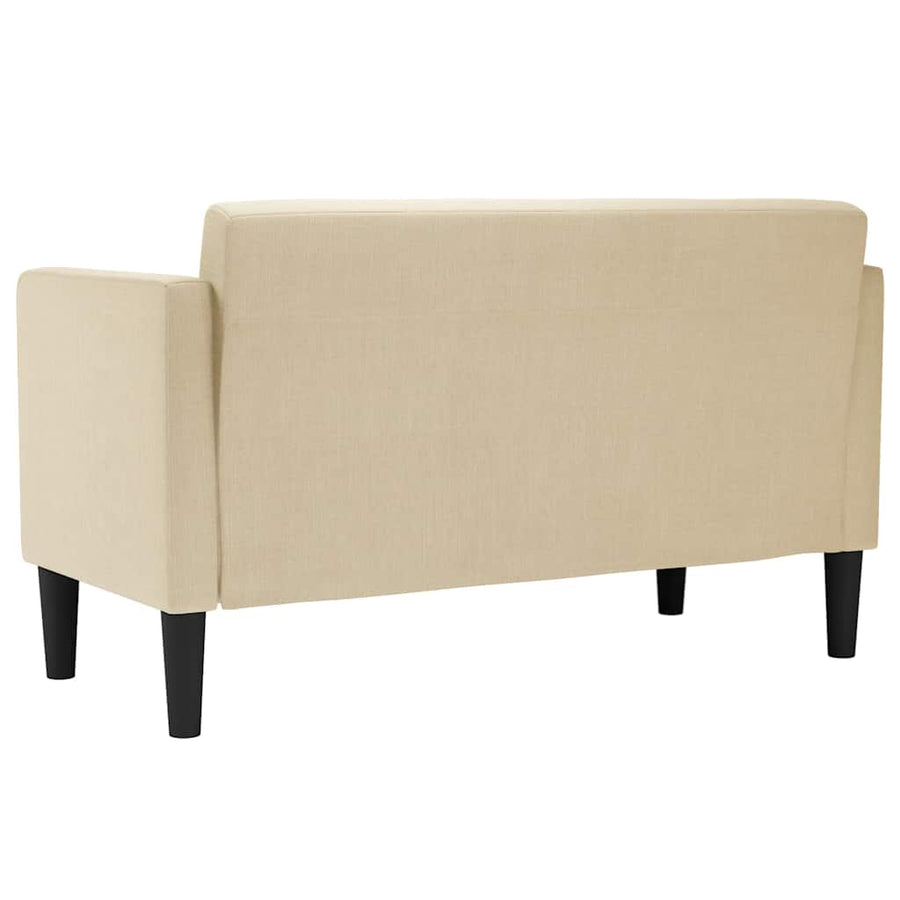 Loveseat Bank Crème 111 cm Stof