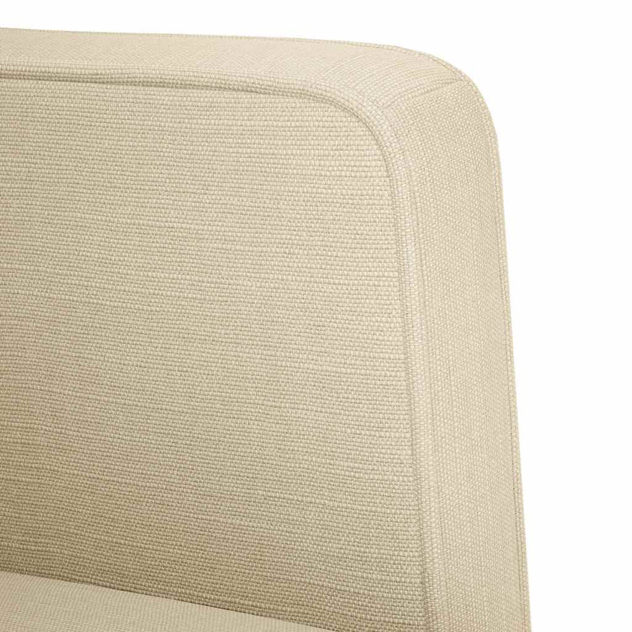 Loveseat Bank Crème 111 cm Stof