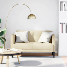 Loveseat Bank Crème 111 cm Stof
