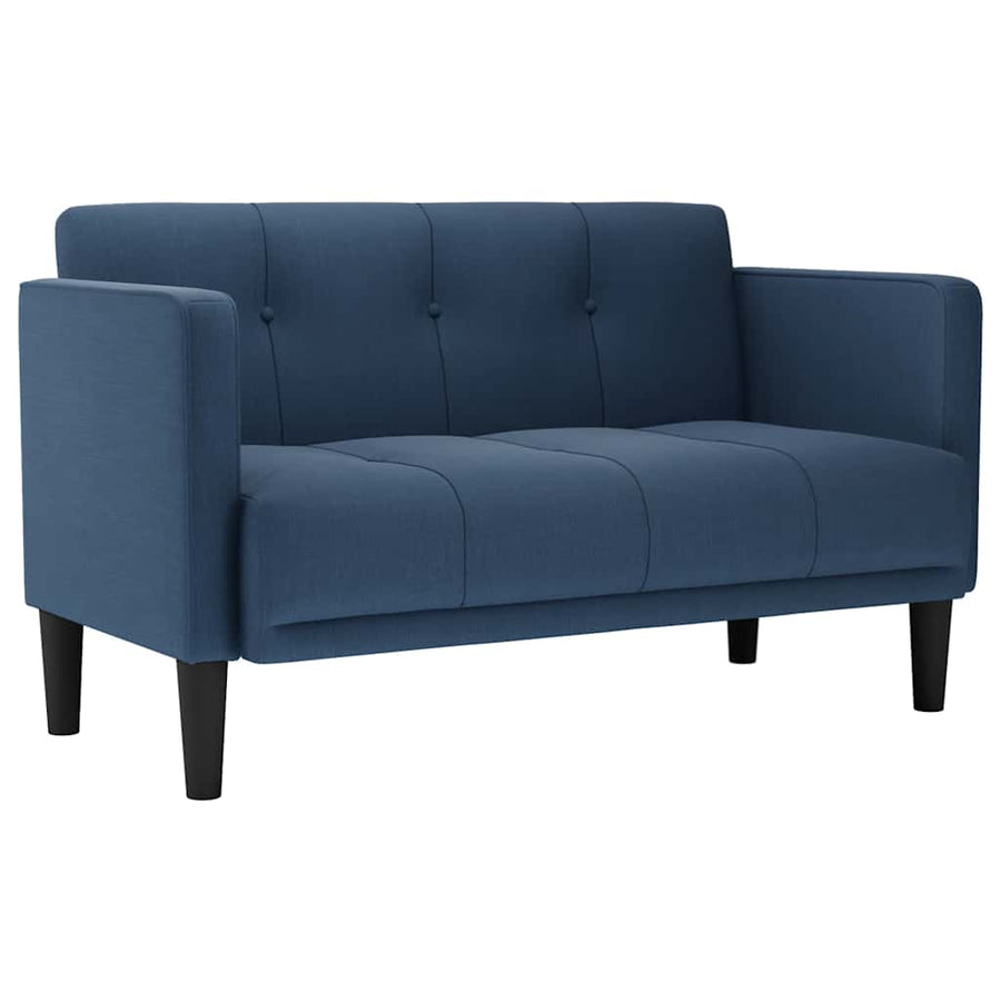 Loveseat bank blauw 111 cm stof