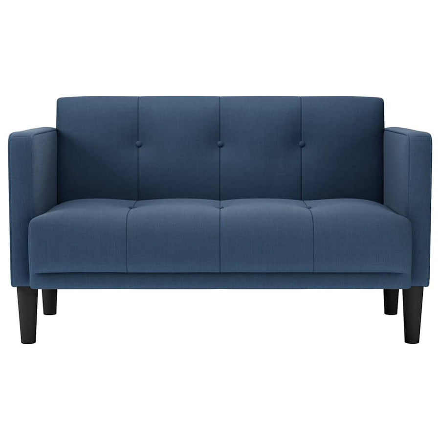 Loveseat bank blauw 111 cm stof