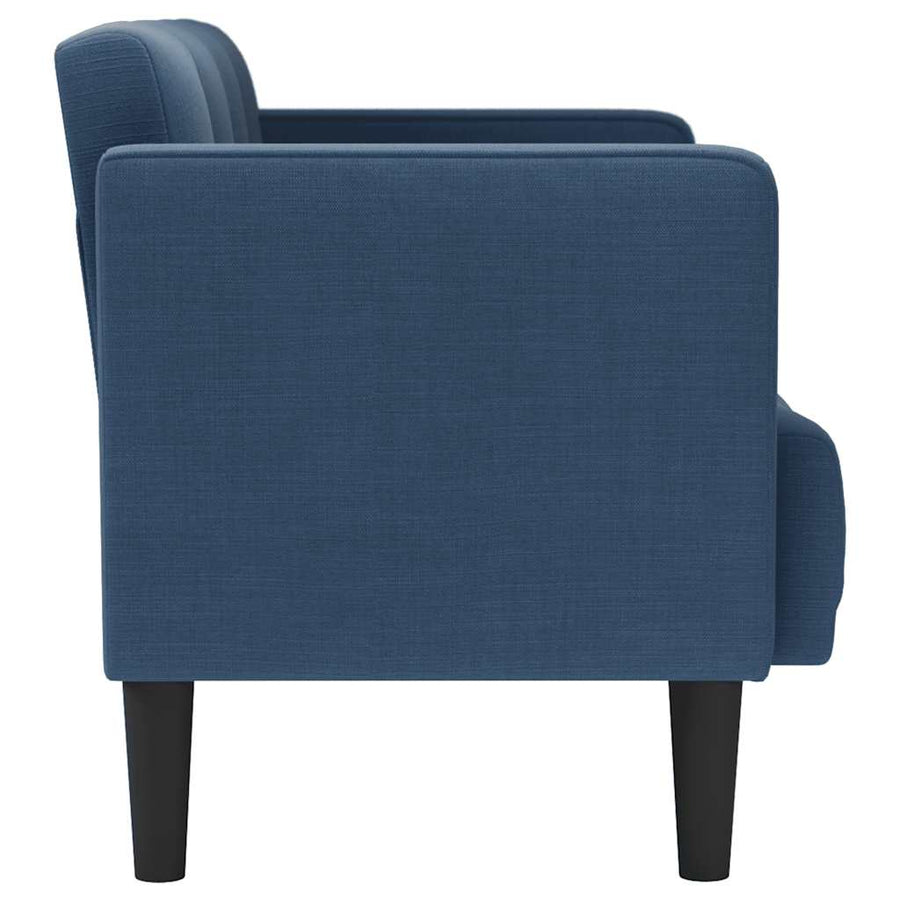 Loveseat bank blauw 111 cm stof