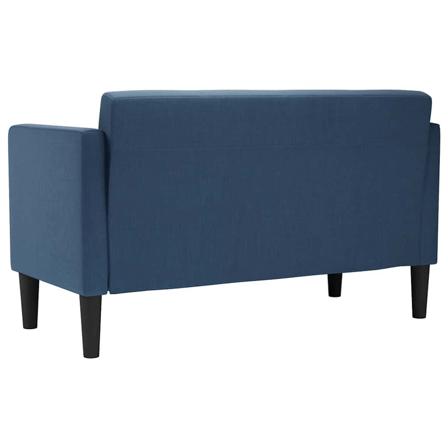 Loveseat bank blauw 111 cm stof
