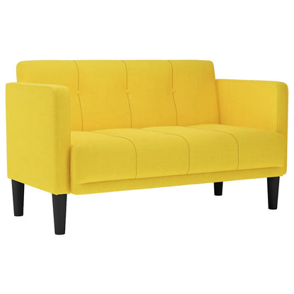 Loveseat bank geel 111 cm stof