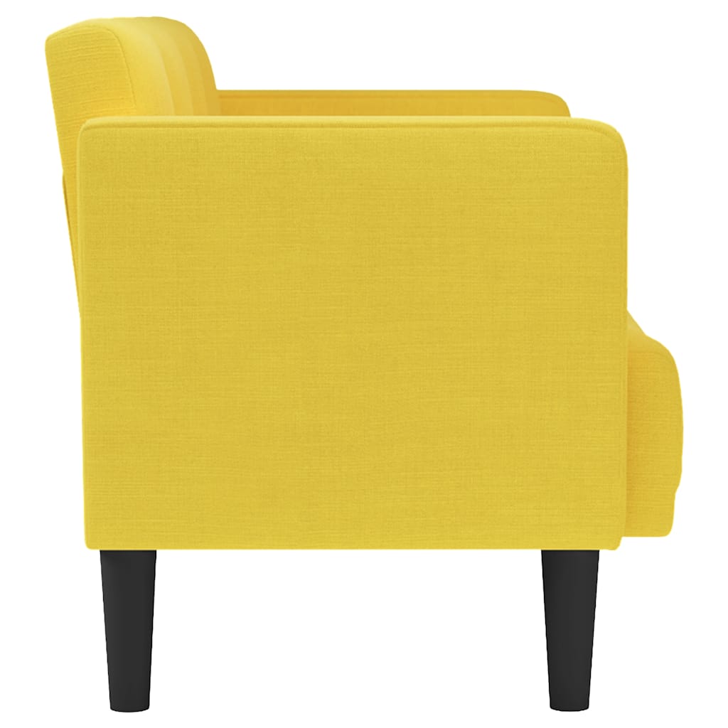 Loveseat bank geel 111 cm stof