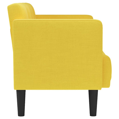 Loveseat bank geel 111 cm stof