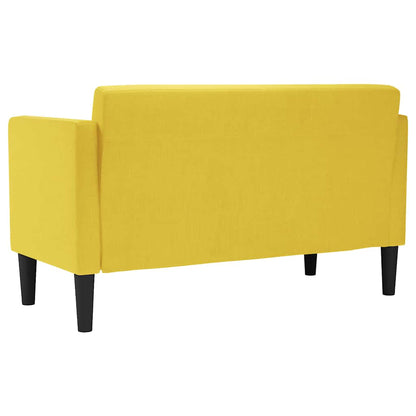 Loveseat bank geel 111 cm stof