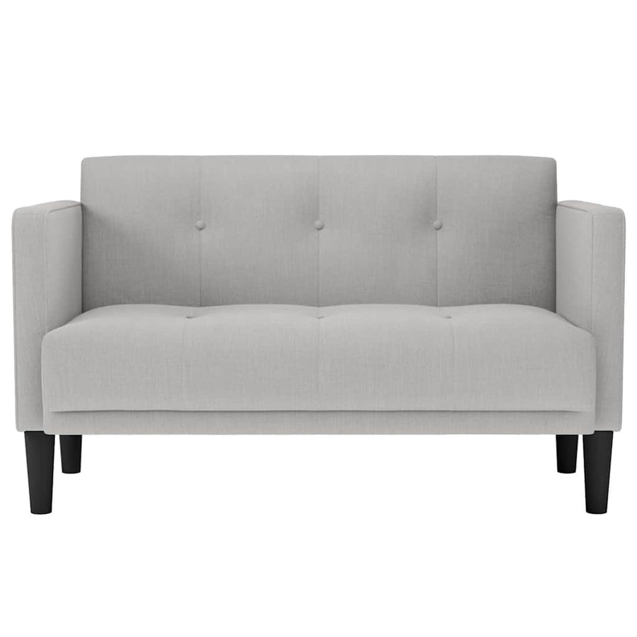 Loveseat bank wolkengrijs 111 cm stof