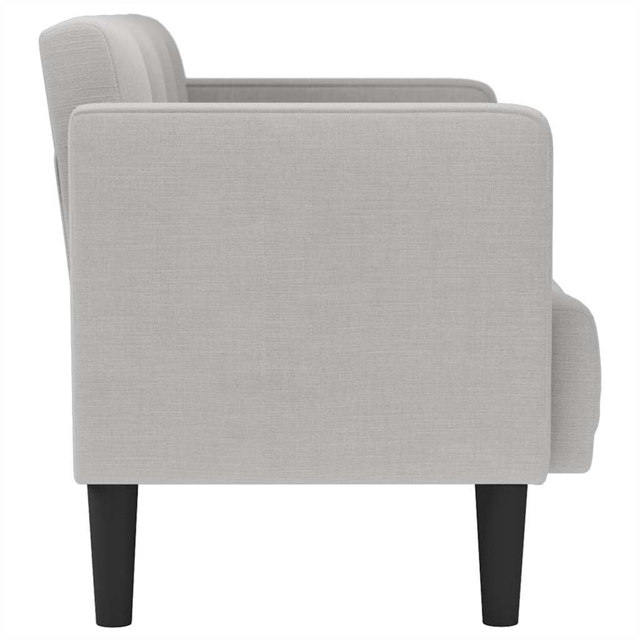 Loveseat bank wolkengrijs 111 cm stof