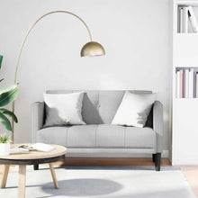 Loveseat bank wolkengrijs 111 cm stof