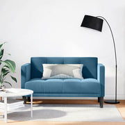 Loveseat bank 111 cm blauw fluweel