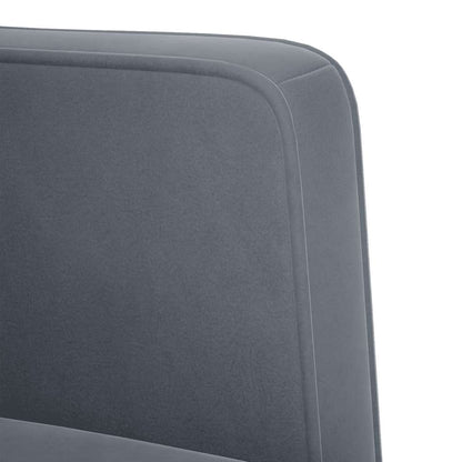 Loveseat bank donkergrijs 111 cm fluweel