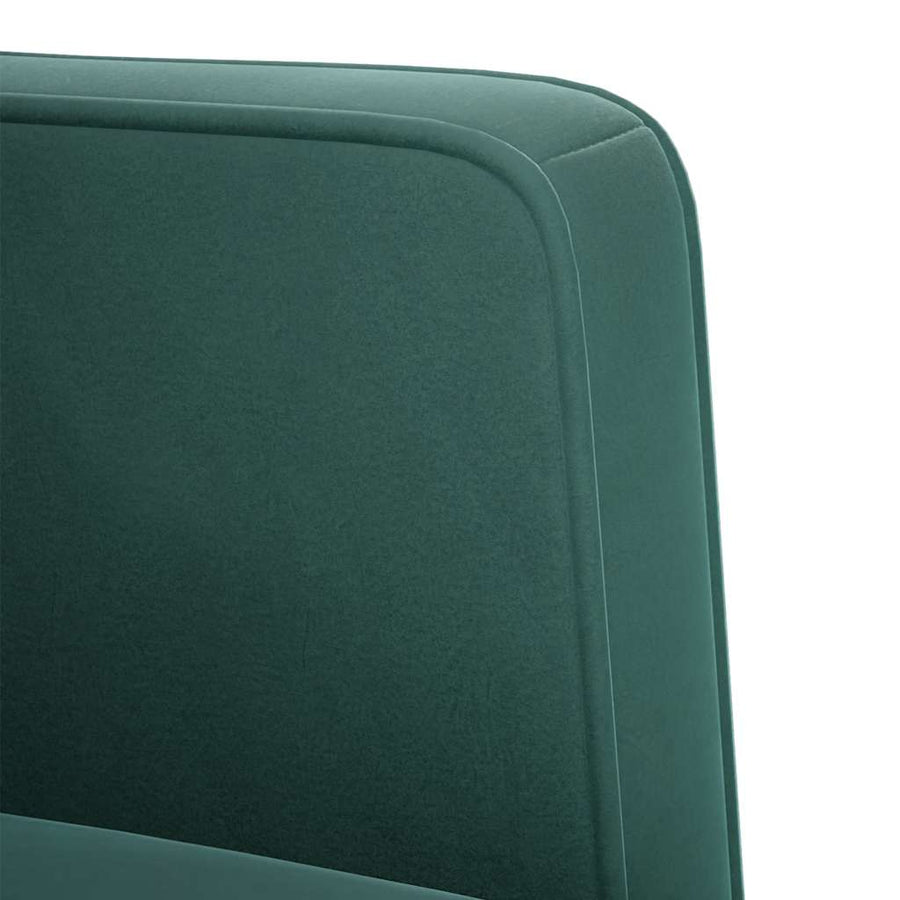 Loveseat bank donkergroen 111 cm fluweel