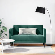 Loveseat bank 111 cm donkergroen fluweel