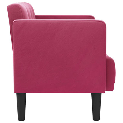 Loveseat bank wijnrood 111 cm fluweel