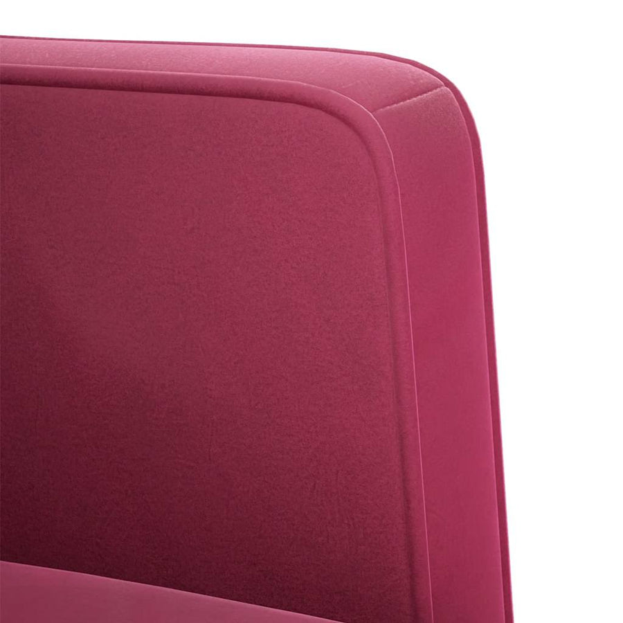 Loveseat bank wijnrood 111 cm fluweel