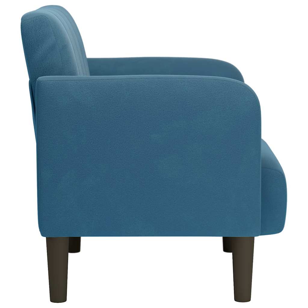 Fauteuil met armleuningen Blauw 54 cm Fluweel