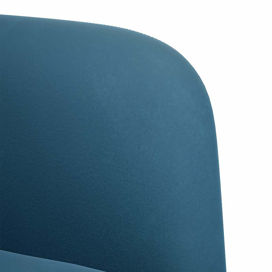 Fauteuil met armleuningen Blauw 54 cm Fluweel