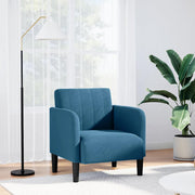 Fauteuil fluweel blauw 54 cm