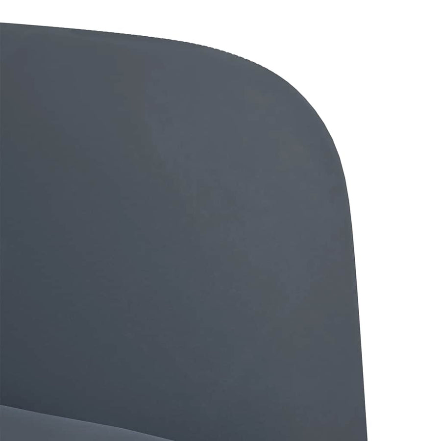 Fauteuil Met Armleuningen 54 Cm Fluweel Donkergrijs