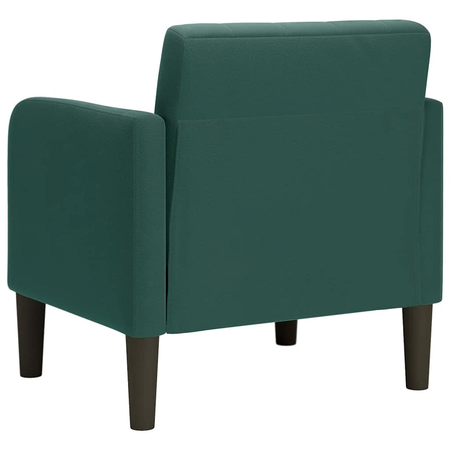 Fauteuil Met Armleuningen 54 Cm Fluweel Donkergroen