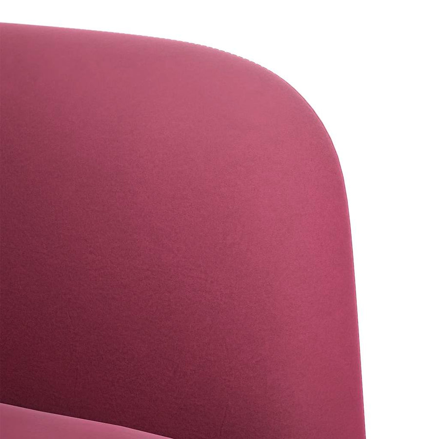 Fauteuil Met Armleuningen 54 Cm Fluweelrood Wijnrood