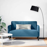 Loveseat sofa 109 cm velvet blue