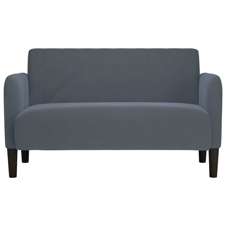 Loveseat Bank 109 Cm Fluweel Donkergrijs
