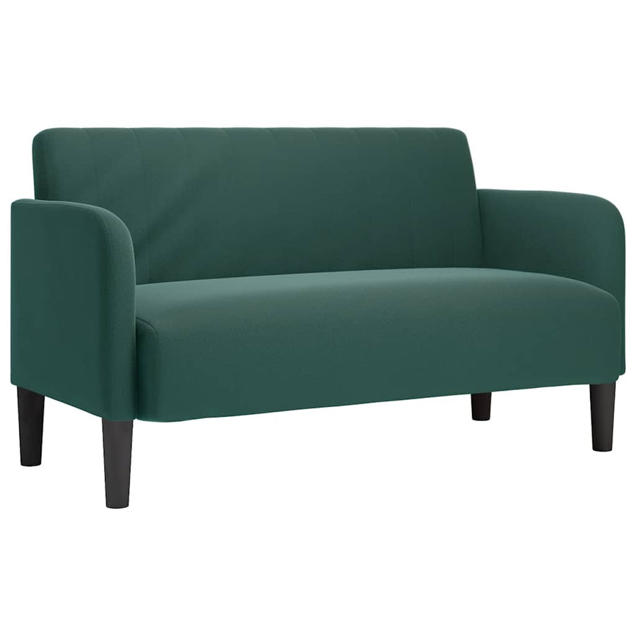 Loveseat Bank 109 Cm Fluweel Donkergroen