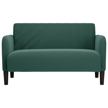 Loveseat Bank 109 Cm Fluweel Donkergroen