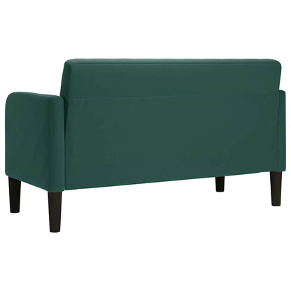 Loveseat Bank 109 Cm Fluweel Donkergroen